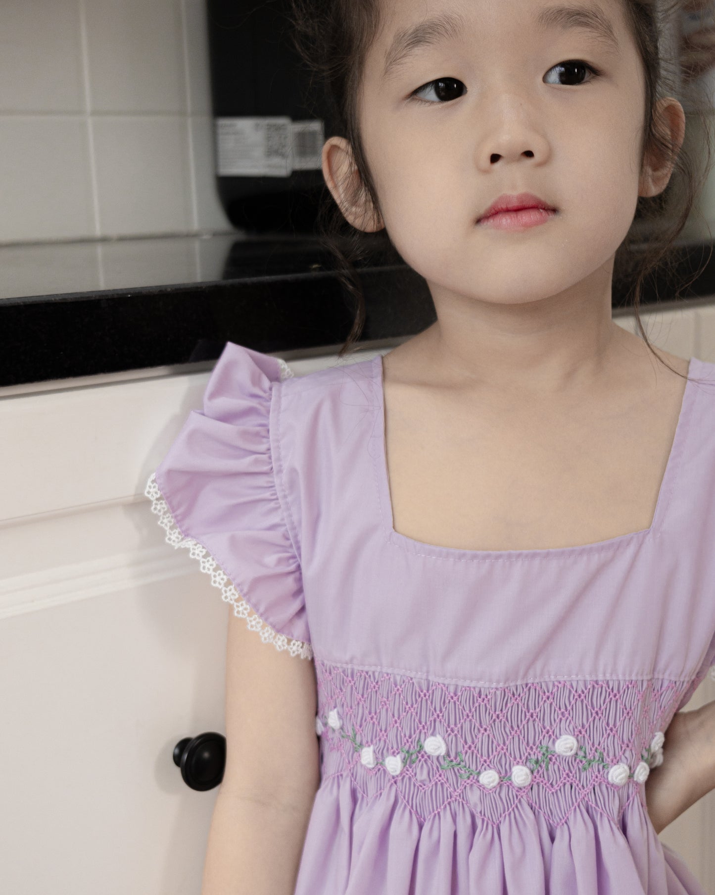 BORA DRESS - The Korean Purple Smock Dress